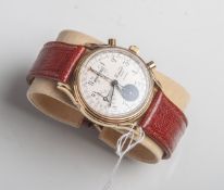 Herrenarmbanduhr "Comor Suisse", Limited Edition No. 42/143, Monogramm "WB".Goldplattierung,