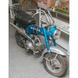 Honda Dax Türkis ST 50 G, Baujahr 1971, abgel. Kilometerstand 6144,2, Garagenfund,