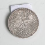 2 Vereinstaler "Freie Stadt Frankfurt" (Deutscher Bund, 1861), Silber, "XV Ein Pfundfein", Entw.: A.