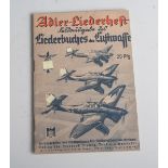Clewing, Carl, "Adler-Liederheft. Liederbuch der Luftwaffe" (Drittes Reich),Berlin-Lichterfelde