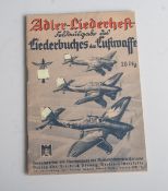 Clewing, Carl, "Adler-Liederheft. Liederbuch der Luftwaffe" (Drittes Reich),Berlin-Lichterfelde