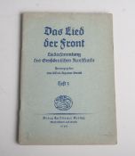Berndt, Alfred-Ingemar, "Das Lied der Front. Liedersammlung des großdeutschen Rundfunks"(Drittes