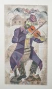 Chagall, Marc (1887-1985), Geiger, Lithographie auf Büttenpapier, Marées-Gesellschaft II,