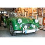 Triumph TR2 aus Baujahr 1954/ zugelassen 1955. Das Fahrzeug besitzt ein British MotorIndsustry