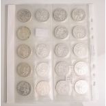 Konvolut von 10 DM-Sondermünzen (BRD, 1987), 625/1000 Silber, 19 Stück, 750 Jahre Berlin,