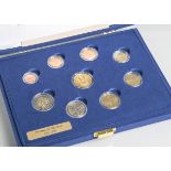 Premium-Münzsatz "Dreipäpstejahr 1978" inkl. Euro-Kursmünzen u. Goldausgabe (Vatikan,2018), 9 Stück,