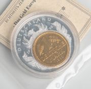 1-DM-Gedenkmünze "European Currencies" (BRD, 1990), Nachprägung, 9.999 Kompl.-Editionen,Kupfer