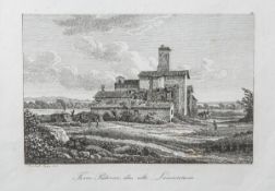 Reinhart, Johann Christian (1761-1847), "Torre Paterno, das alte Laurentum" (1810),Radierung, li. u.
