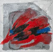 Jani (geb. 1946), "Stierkampfarena", Acryl/Lw., re. u. sign., rs. bez., ca. 40 x 40 cm,gerahmt. In