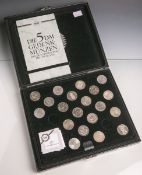 Konvolut von 5 DM-Sondermünzen (BRD, 1970/80er Jahre), Kupfer/Nickel, 20 Stück,unvollständig,