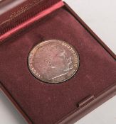 5 Reichsmark "Paul v. Hindenburg 1847 - 1934" (1936), Drittes Reich, Silber 900/1000, Rs.: