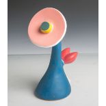Alt, Otmar (geb. 1940), Skulptur "Blume", Keramik, farbig bemalt, Unterboden gemarkt:"29/40, O.