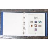 Briefmarkensätze "BRD 1978 - 1990", fast vollständig, im blauen Sammelalbum m.Schutzkassette,