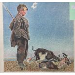 Heinmann, Hans Richard (1875 - 1957), der Hirt m. einer Kuh u. Ziege, Pastell/Papier, re.u.
