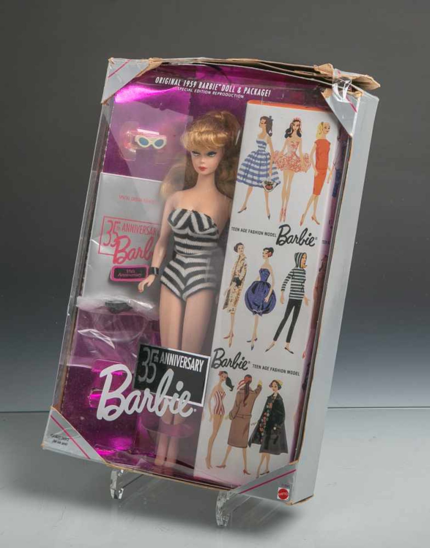 Barbie-Puppe "35th Anniversary" (Mattel, 1993), Special Edition Reproduction, Modellnr.11590,