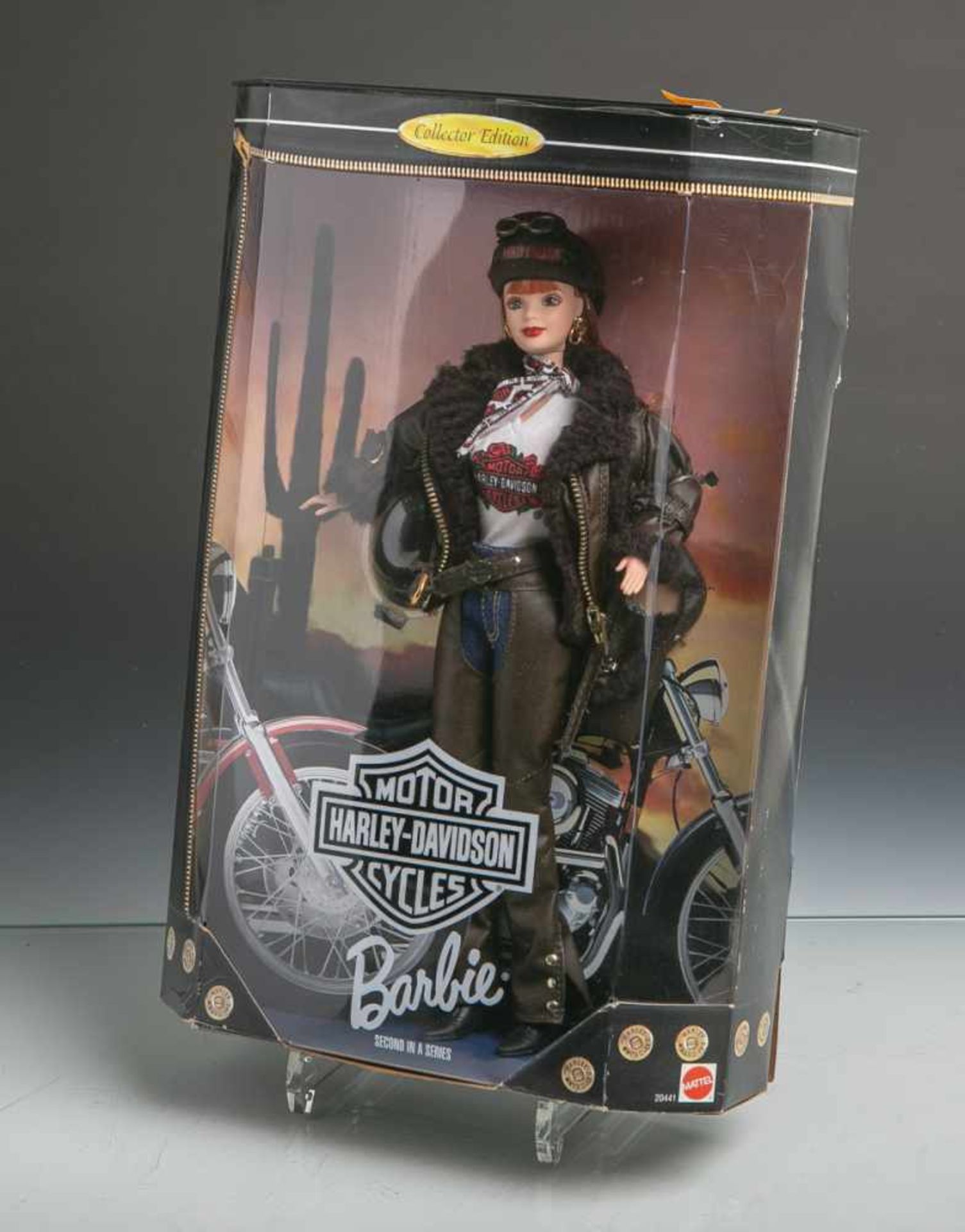 Barbie-Puppe "Harley-Davidson" (Mattel, 1998), 2. Ausgabe, USA 99700-99V, CollectorEdition,