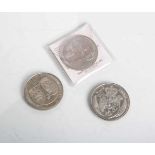 Konvolut von 3 Gedenkmünzen (Niue, 1988), bestehend aus: 1x 5 Dollars "John F. Kennedy /Ich bin