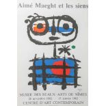 "Aimé Maeght et les siens" (Ausstellungsplakat), Musée des Beaux-Arts de Nîmes, 28novembre 1982-15