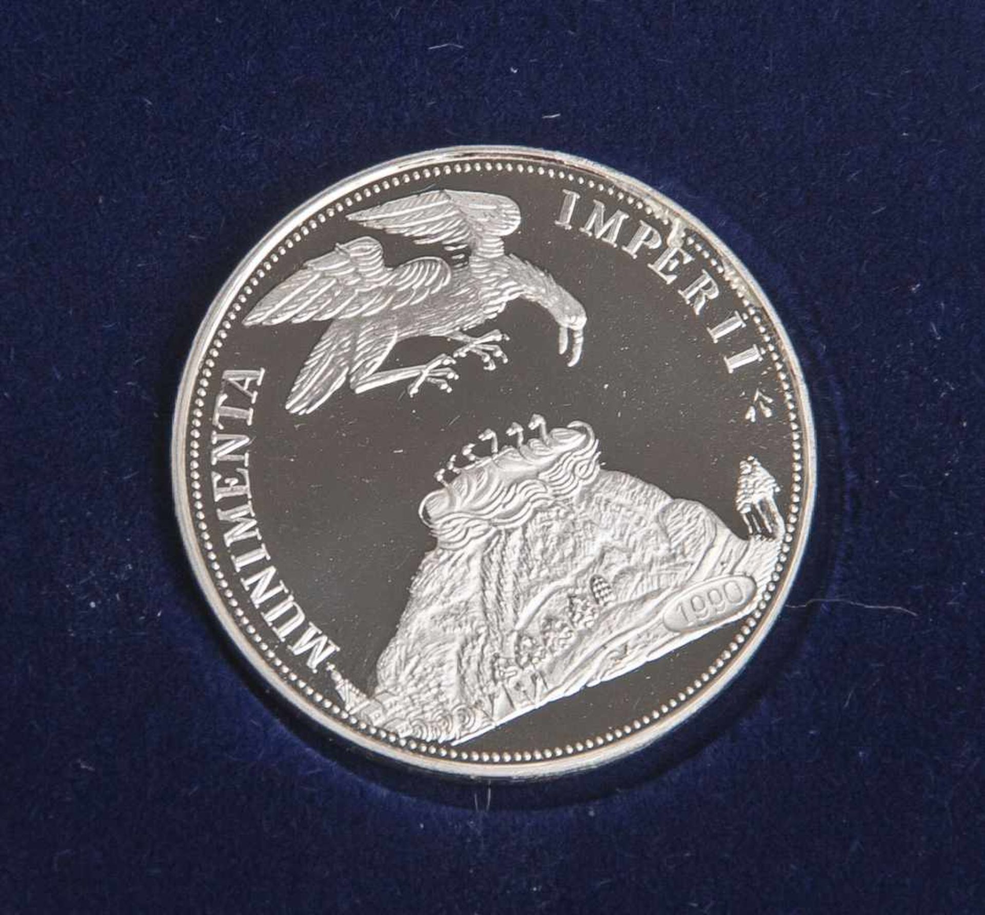 Großer Berliner Schautaler von 1678, Replik (Deutschland 1990), 500 Silber, Dm. 30,1 mm,Gewicht