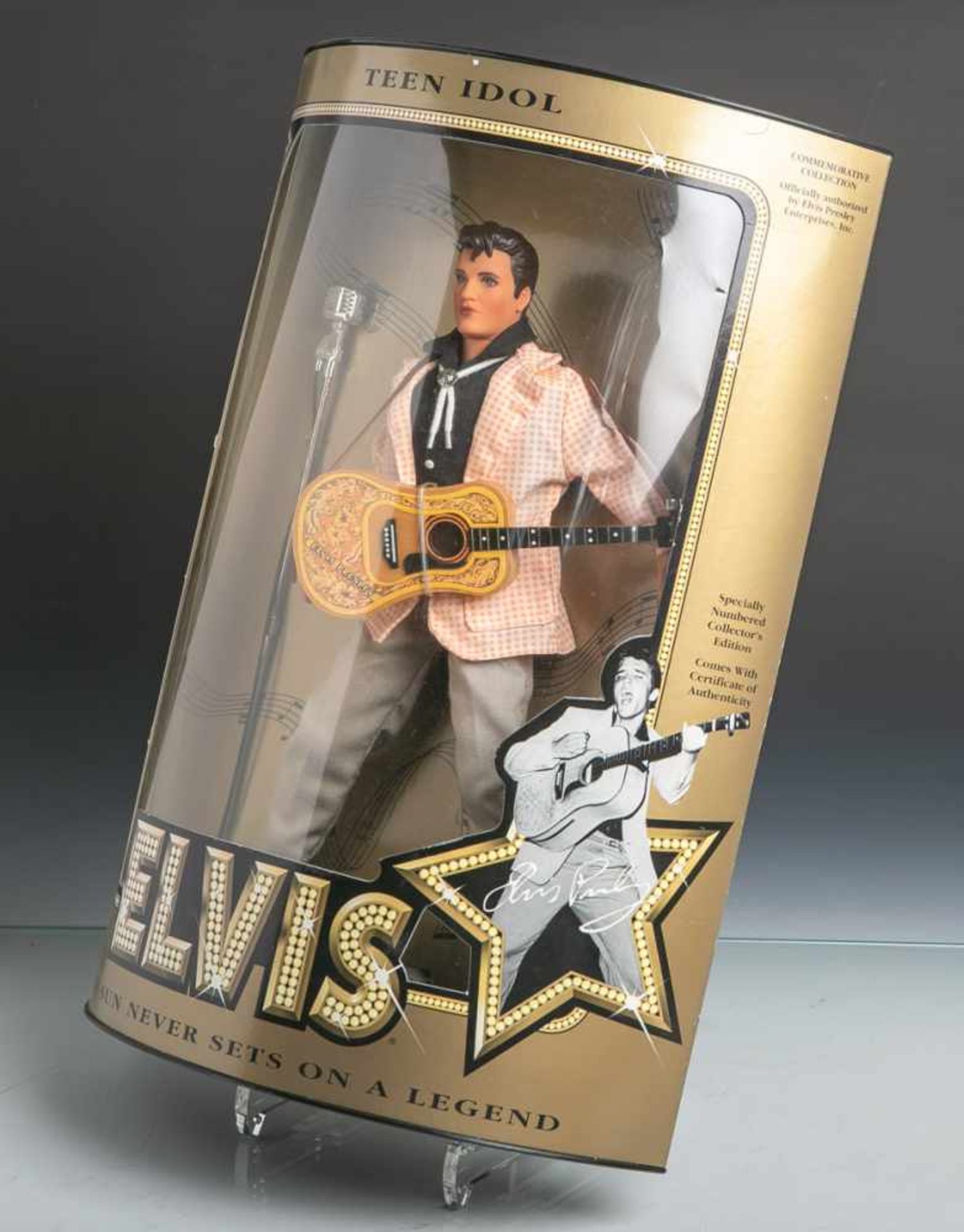 Promi-Puppe, "Elvis Presley" / Teen Idol (Hasbro, 1993), limitierte Sammlerausgabe,Commemorative