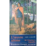 L'oeuvre ultime de Cézanne à Dubuffet (Ausstellungsplakat), Fondation Maeght, 06570Saint-Paul, 4