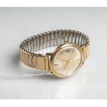 Herrenarmbanduhr "Consul" 750 GG (Schweiz, wohl 1950/60er Jahre), Automatic, 30 Rubis, m.goldenen