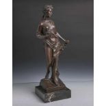Unbekannter Künstler (wohl 19./20. Jahrhundert), Bronzefigur "Allegorie" (Alterunbekannt), stehender