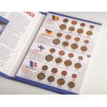 Münzsatz "Euro 2002. Die Münzen der 12 Euro-Staaten". 96 Kursmünzen in Original-Schatulle,Neuauflage