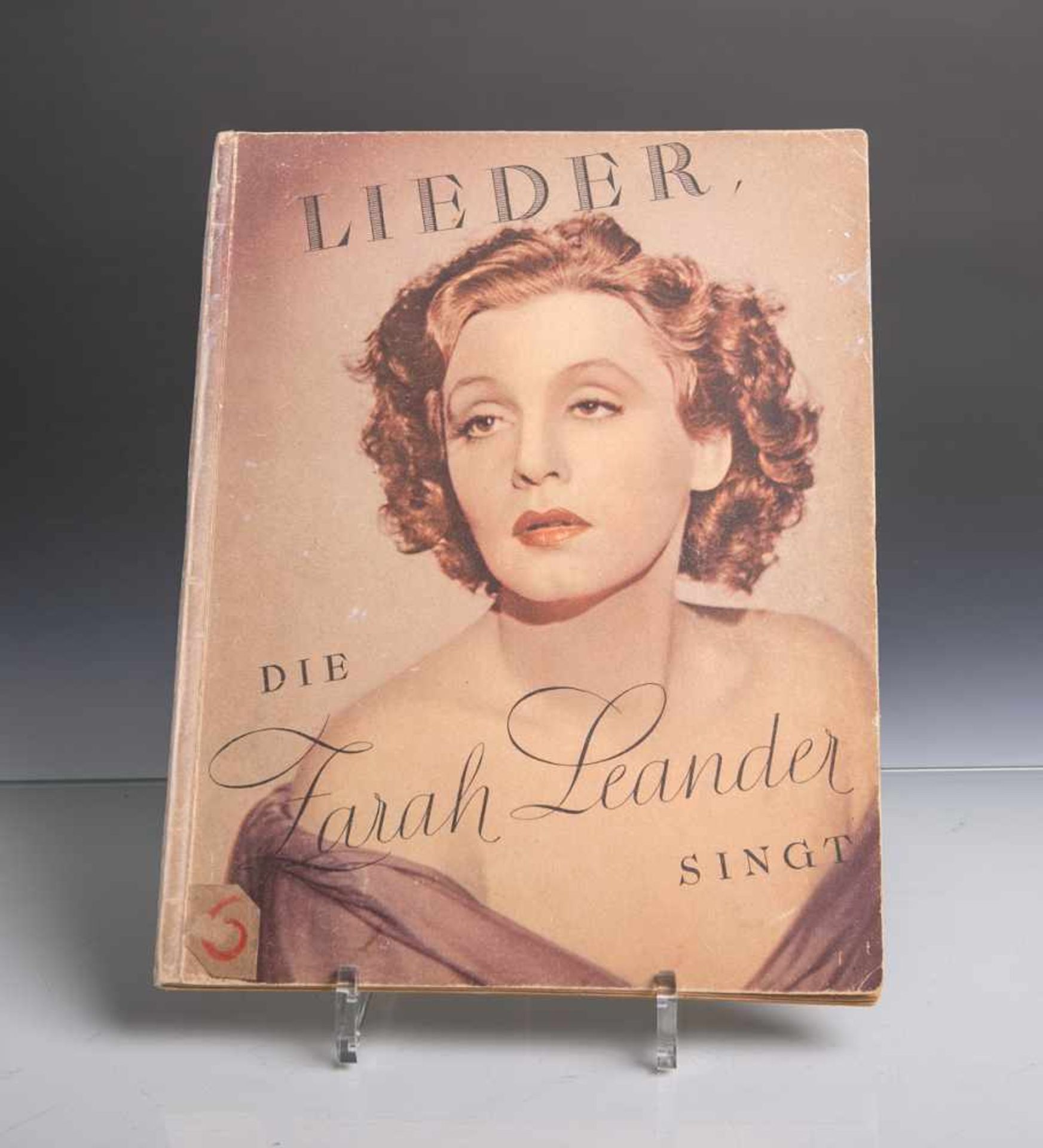 Liederbuch "Lieder, die Zarah Leander singt" m. Autogramm, 12 ihrer bekanntesten Liederaus Tonfilmen