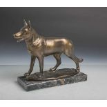 Unbekannter Künstler (wohl 20. Jahrhundert), Darstellung eines Schäferhundes aus Bronze(wohl 1940/