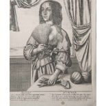 Hollar, Wenceslaus (1607 - 1677), Kupferstich "Summer" (aus 4 Jahreszeiten), in der Plattesign. u.