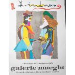 R. Lindner (Ausstellungsplakat), Galerie Maeght, 13 Rue de Téhéran et 26 Rue TreilhardParis 8e, 7