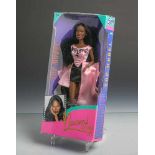 Modelpuppe "Naomi Campbell" (Hasbro, 1995), Top Model Collection, orig. Zubehör inkl.Infokarte u.