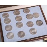 Konvolut von 28 Silbermünzen (Kanada), 925 Silber, bestehend aus: 14x 10 Dollar sowie 14x5 Dollar,