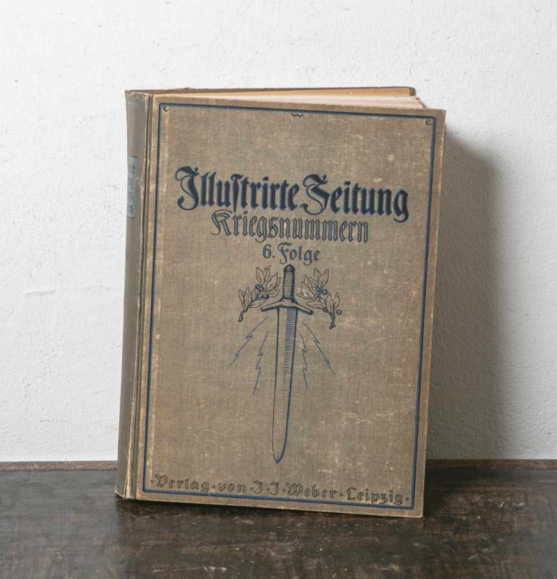 "Illustrirte Zeitung, Kriegsnummern, 6. Folge", Jahrgang 1917, Nr. 3836-3861, Folio ca.900 Seiten,