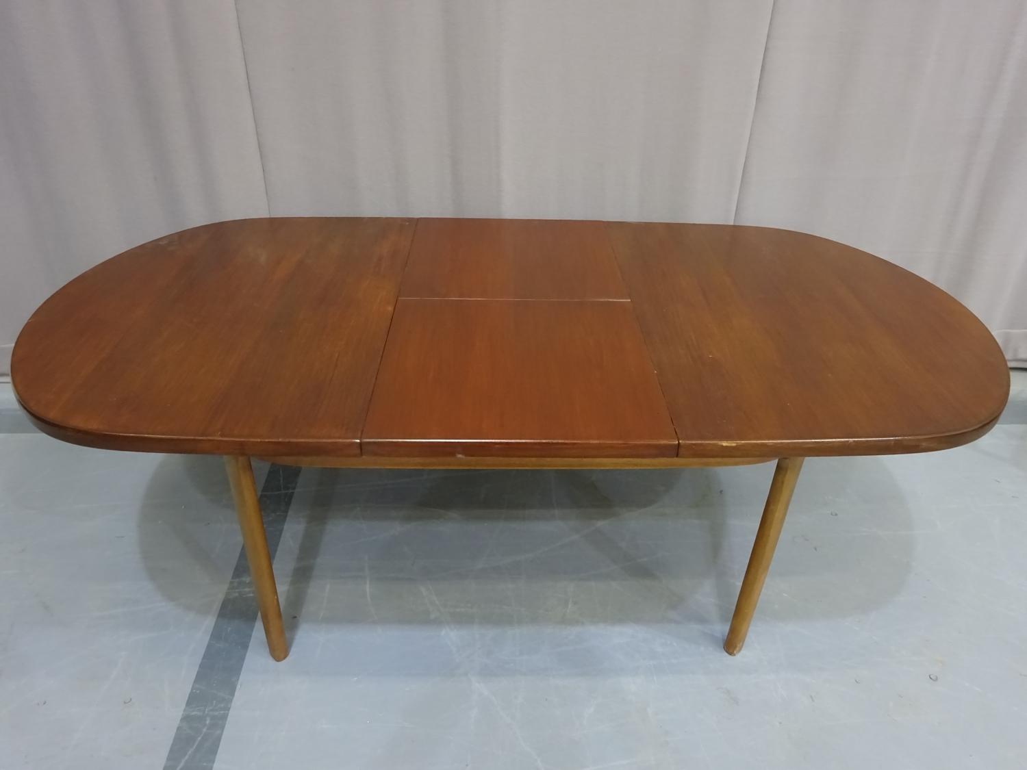 Dark oval table