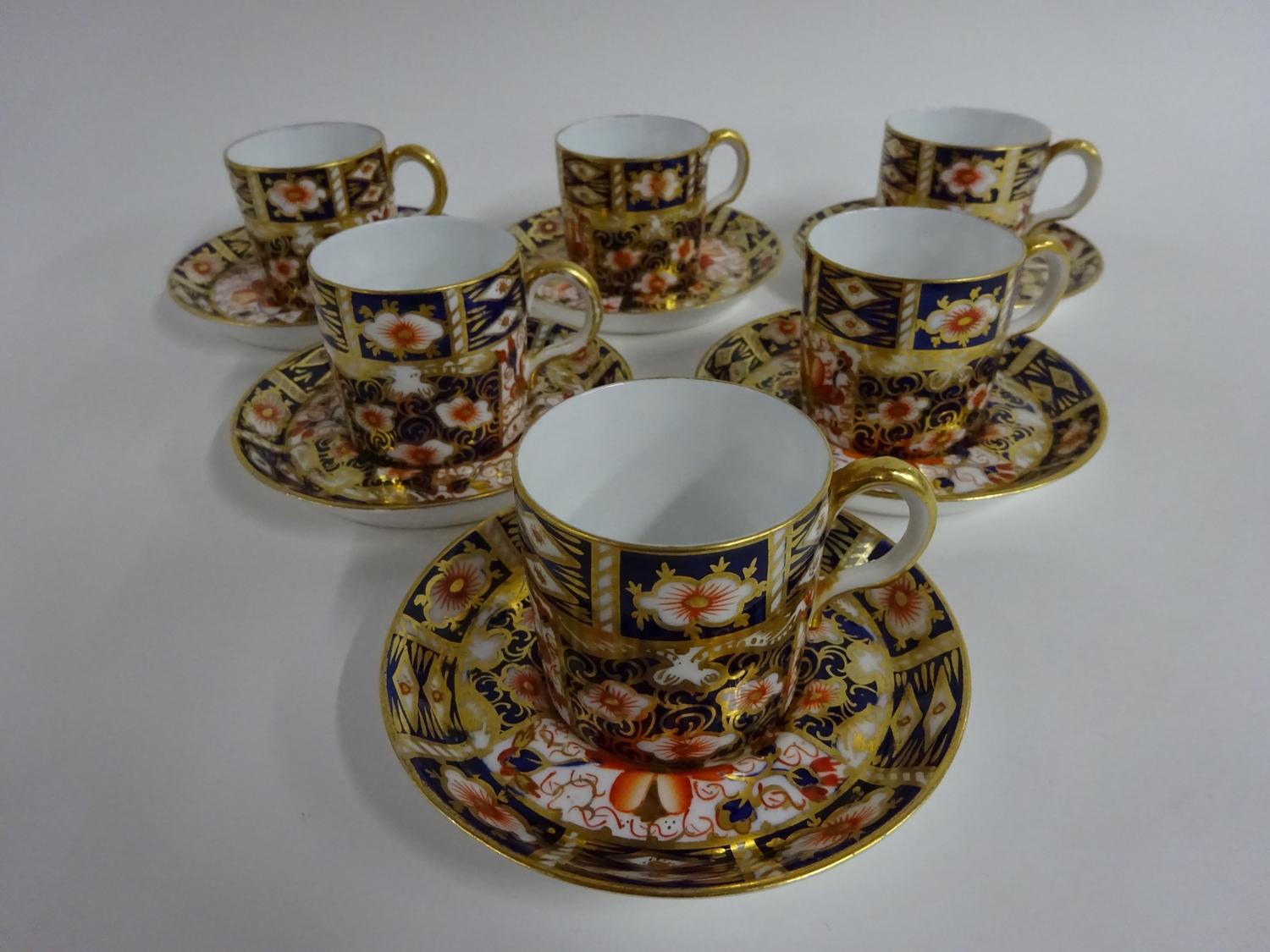 Royal Crown Derby Old Imari coffee cups