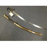 1802 model Sabres des Chasseur a Cheval de la Guard 1800 to 1815 (horse guard sabre) inscribed 1813