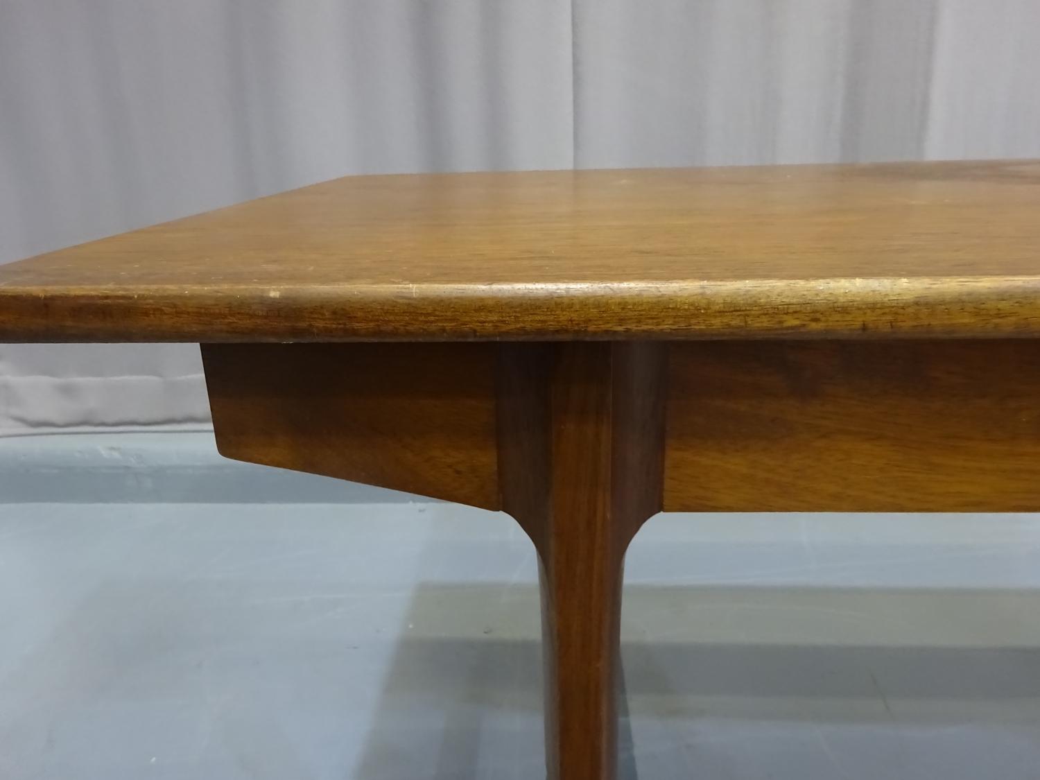 Mid Century Solid Wood Drop Leaf Dining Table - Image 5 of 7