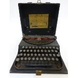 Remington portable typewriter "Weltdienst" (B)