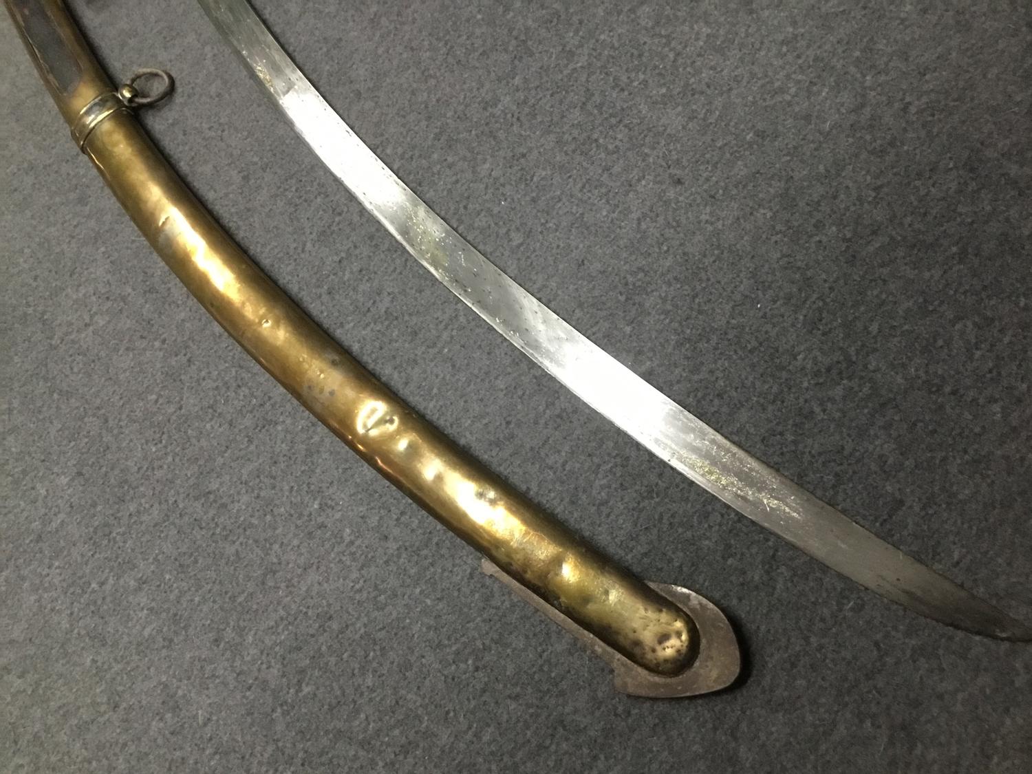 1802 model Sabres des Chasseur a Cheval de la Guard 1800 to 1815 (horse guard sabre) inscribed 1813 - Image 4 of 12