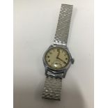 Bravington's 1950's steel mens military watch, later strap(broken)