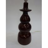 Brown Gloss glaze lamp