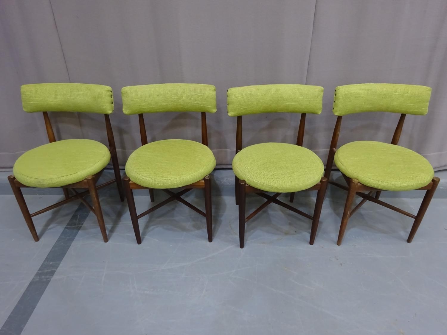 Set Of 4 Iconic G Plan Kofod Larsen Dining Chairs