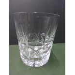 A Waterford Cut Crystal Marquis Brady DOF Whisky Tumbler Glass