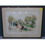 French Artist - Urbain Huchet with a Lithograph picture (7)