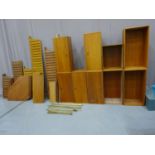 Quantity of Teak LADDERAX storage system - Mid Century