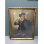 Alfred Lyndon Grace Portrait - Gentleman with clay pipe & tankard