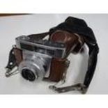 Selection of vintage cameras including a SYMBOLICA Tessar 2.8/50 Carl Zeiss