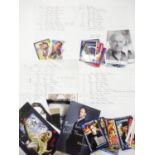 Selection of signed Dr Who cards (2)